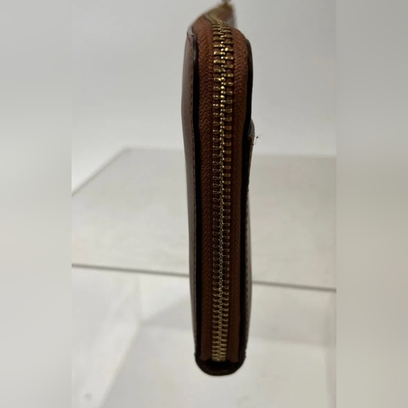 Coach Designer Brown Wristlet Wallet - Picture 4 of 7